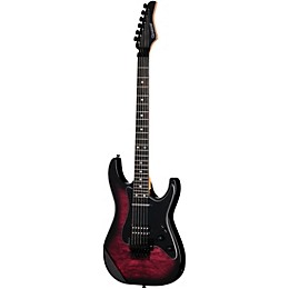 Open Box Kramer Volante Quilt HSFR Electric Guitar - Level 1 Magenta Burst