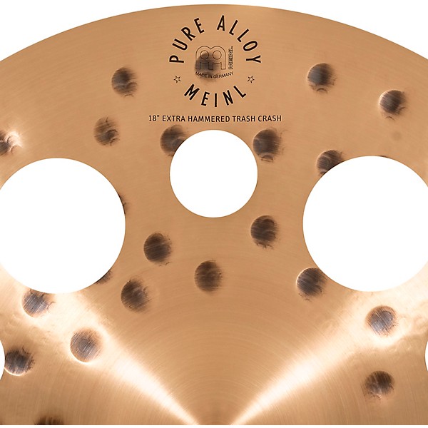 MEINL Pure Alloy Extra Hammered Trash Crash Cymbal 18 in.