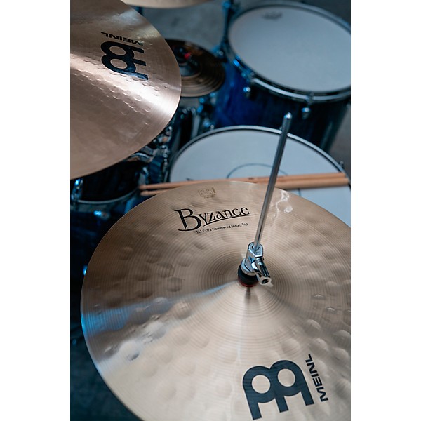 MEINL Byzance Traditional Extra Hammered Hi-Hat Cymbals - 14 in.