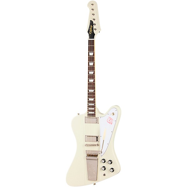 Epiphone 1963 Firebird V Reissue With Maestro Vibrola Electric Guitar Polaris White
