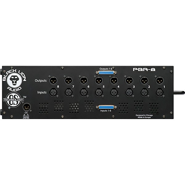 Black Lion Audio PBR 8-500 8-Slot 500-Series Rack/Power Supply with Patchbay