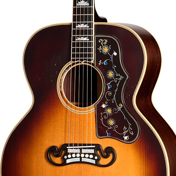Gibson Custom Murphy Lab Pre-War SJ-200 Rosewood Light Aged Acoustic Guitar Faded Vintage Sunburst