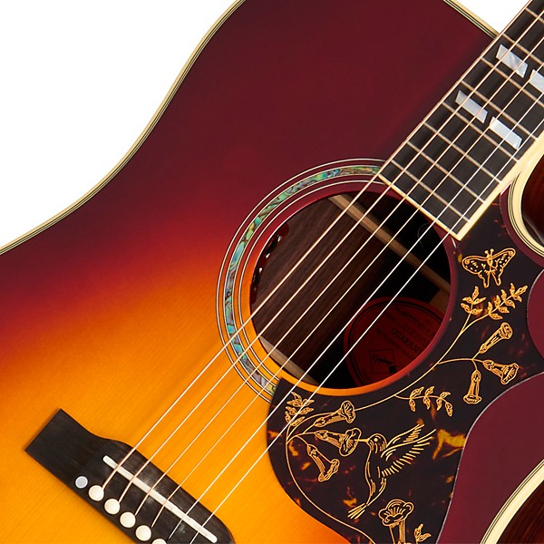 Epiphone Inspired by Gibson Custom Hummingbird Deluxe EC Acoustic-Electric Guitar Autumn Burst