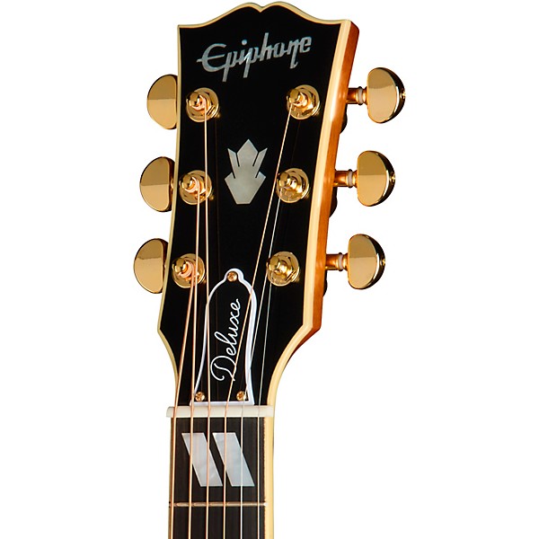 Epiphone Inspired by Gibson Custom Hummingbird Deluxe EC Acoustic-Electric Guitar Natural