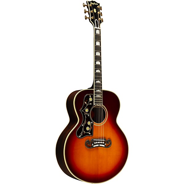 Epiphone Inspired by Gibson Custom Pre-War SJ-200 Rosewood Reissue Left-Handed Acoustic-Electric Guitar - Vintage Sunburst