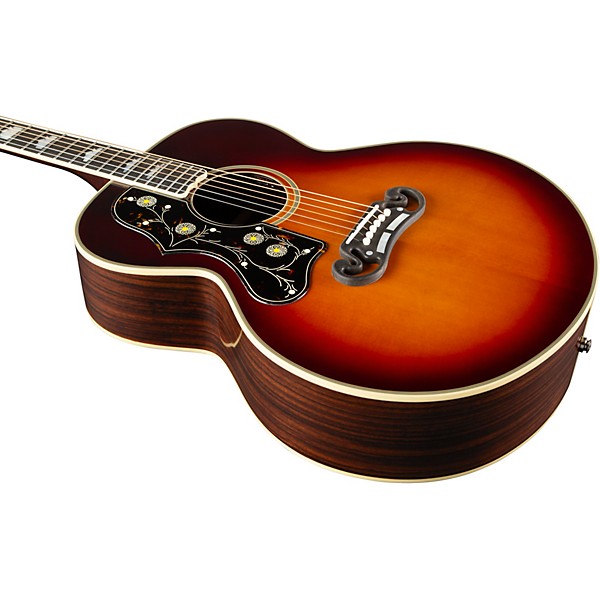 Epiphone Inspired by Gibson Custom Pre-War SJ-200 Rosewood Reissue Left-Handed Acoustic-Electric Guitar - Vintage Sunburst