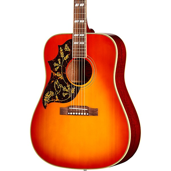 Epiphone Inspired by Gibson Custom 1960 Hummingbird Reissue Left-Handed Acoustic-Electric Guitar Heritage Cherry Sunburst