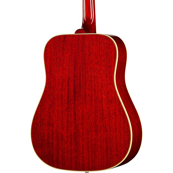 Epiphone Inspired by Gibson Custom 1960 Hummingbird Reissue Left-Handed Acoustic-Electric Guitar Heritage Cherry Sunburst