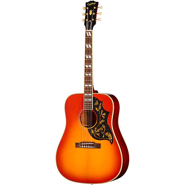 Epiphone Inspired by Gibson Custom 1960 Hummingbird Reissue Acoustic-Electric Guitar Heritage Cherry Sunburst