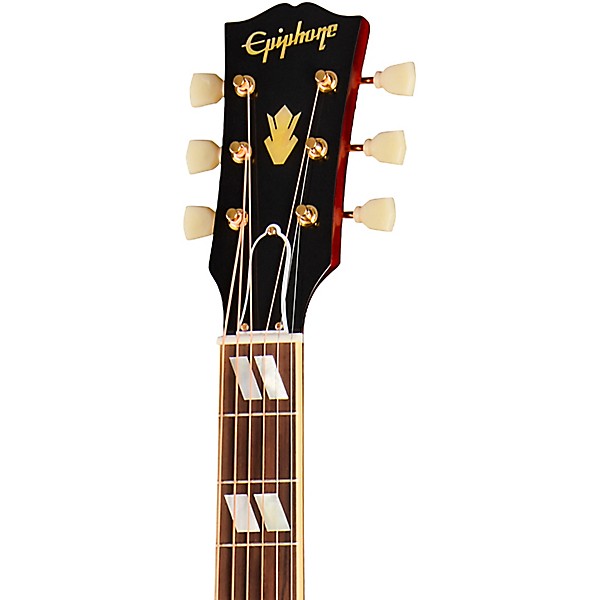 Epiphone Inspired by Gibson Custom 1960 Hummingbird Reissue Acoustic-Electric Guitar Heritage Cherry Sunburst