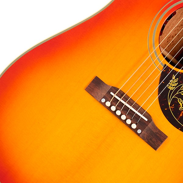 Epiphone Inspired by Gibson Custom 1960 Hummingbird Reissue Acoustic-Electric Guitar Heritage Cherry Sunburst
