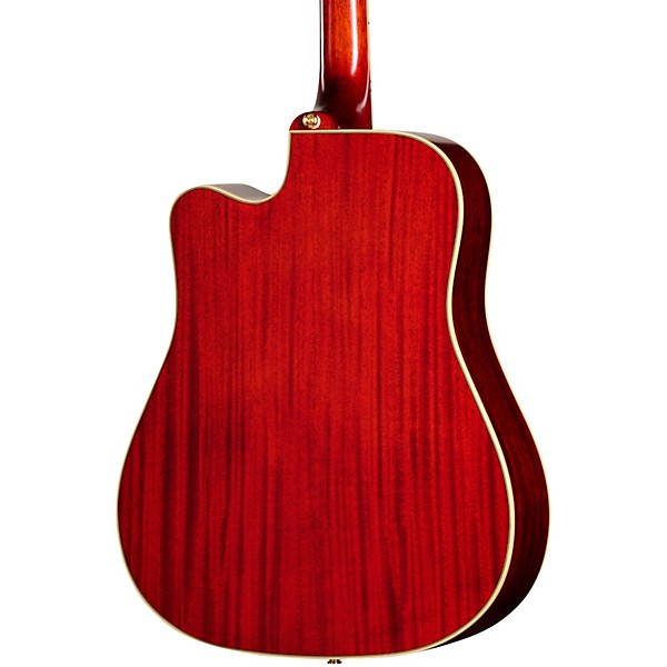 Epiphone Inspired by Gibson Hummingbird Standard EC Acoustic-Electric Guitar - Cherry Sunburst
