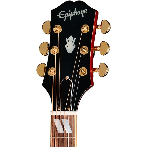 Epiphone Inspired by Gibson Hummingbird Standard EC Acoustic-Electric Guitar - Cherry Sunburst