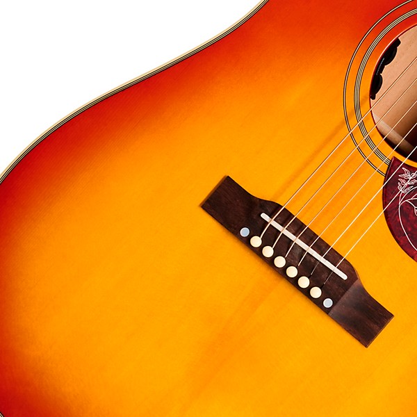 Epiphone Inspired by Gibson Hummingbird Standard EC Acoustic-Electric Guitar - Cherry Sunburst