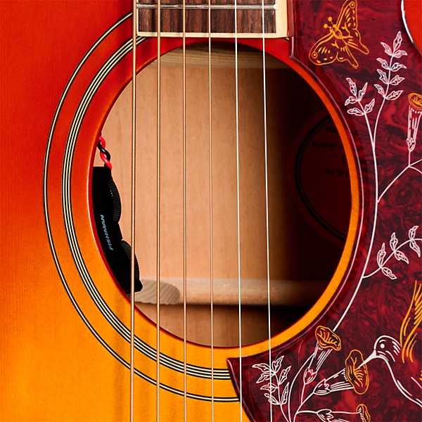 Epiphone Inspired by Gibson Hummingbird Standard EC Acoustic-Electric Guitar - Cherry Sunburst