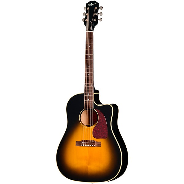 Epiphone Inspired by Gibson J-45 Standard EC Acoustic-Electric Guitar - Vintage Sunburst