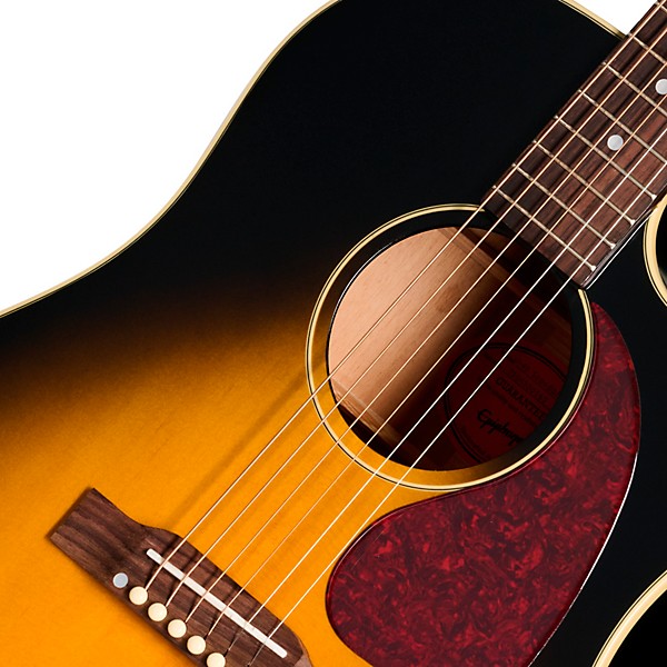 Epiphone Inspired by Gibson J-45 Standard EC Acoustic-Electric Guitar - Vintage Sunburst