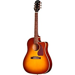 Epiphone Inspired by Gibson J-45 Standard EC Acoustic-Electric Guitar - Honey Burst