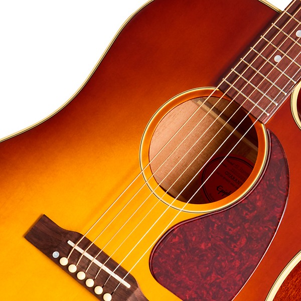 Epiphone Inspired by Gibson J-45 Standard EC Acoustic-Electric Guitar - Honey Burst