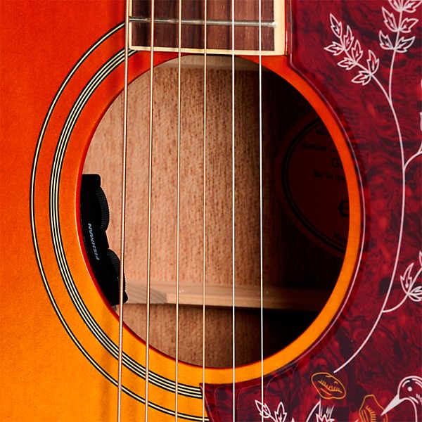 Epiphone Inspired by Gibson Hummingbird Standard Acoustic-Electric Guitar - Cherry Sunburst