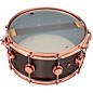 DW Collector's Series 14x6.5" Satin Black Over Brass Snare Drum With Copper Hardware 14 x 6.5 in. Satin Black Over Brass w...