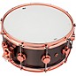 DW Collector's Series 14x6.5" Satin Black Over Brass Snare Drum With Copper Hardware 14 x 6.5 in. Satin Black Over Brass w...