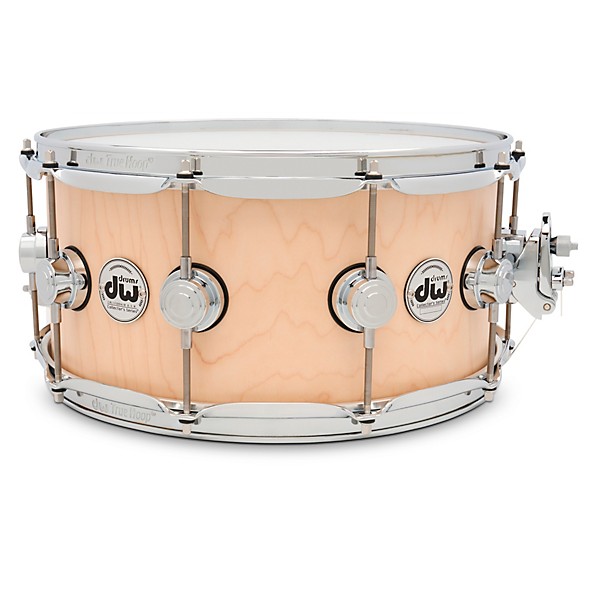 DW Collectors Series 333 Satin Oil Maple Snare Drum With Chrome Hardware 14 x 6.5 in.