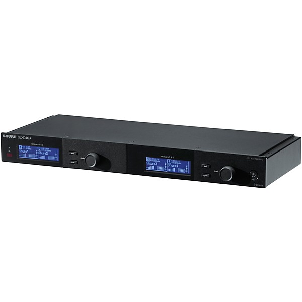 Shure SLX-D4QDAN+ Quad Channel Digital Wireless Receiver With Dante Connectivity Band G57