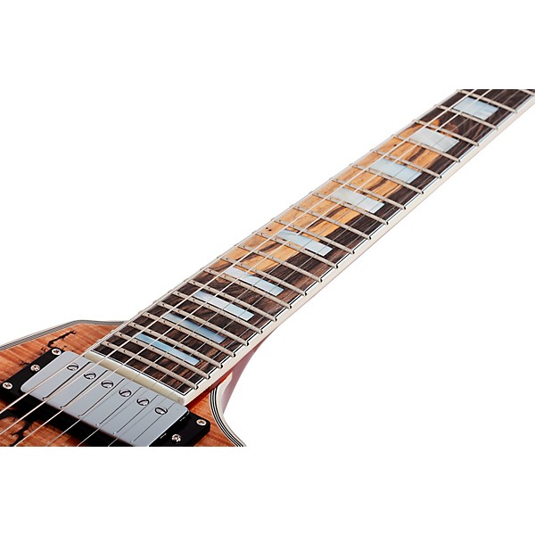 Schecter Guitar Research V-1 Electro-Resin Electric Guitar Gloss Natural