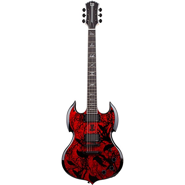 Wylde Audio Barbarian Electric Guitar Blood Raven