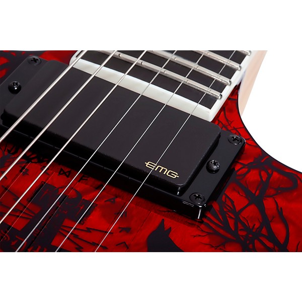 Wylde Audio Barbarian Electric Guitar Blood Raven