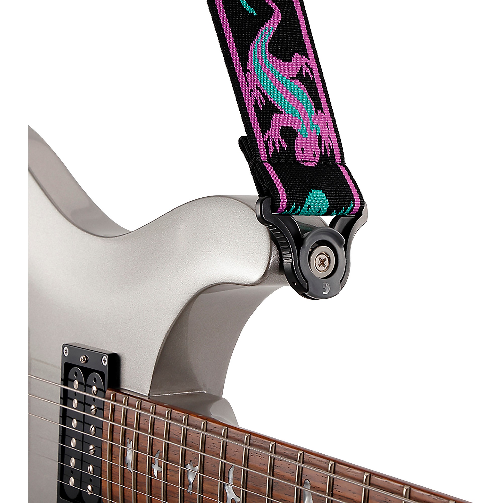 D'Addario Auto Lock Vintage Planet Waves Lizards Guitar Strap