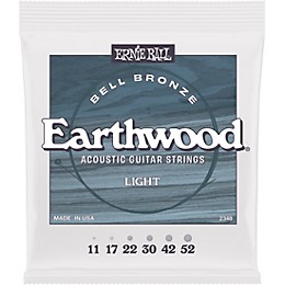 Ernie Ball Earthwood Bell Bronze Acoustic Guitar Strings Light (11 - 52)