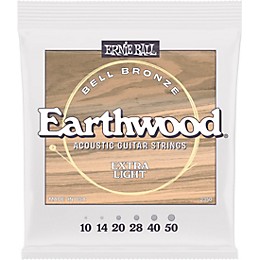 Ernie Ball Earthwood Bell Bronze Acoustic Guitar Strings Extra Light (10 - 50)