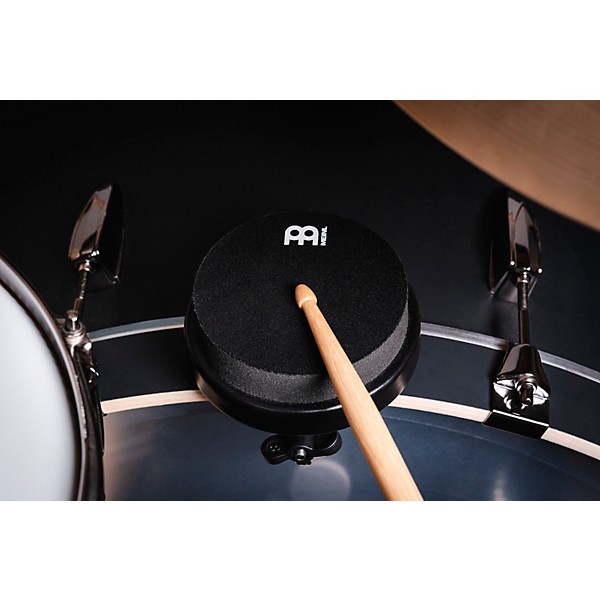 MEINL Bass Drum-Mounted Practice Pad 4 in. Black