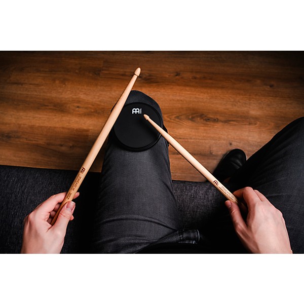 MEINL Knee-Mounted Practice Pad With Strap 4 in. Black