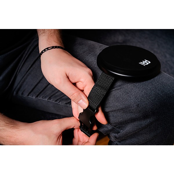 MEINL Knee-Mounted Practice Pad With Strap 4 in. Black