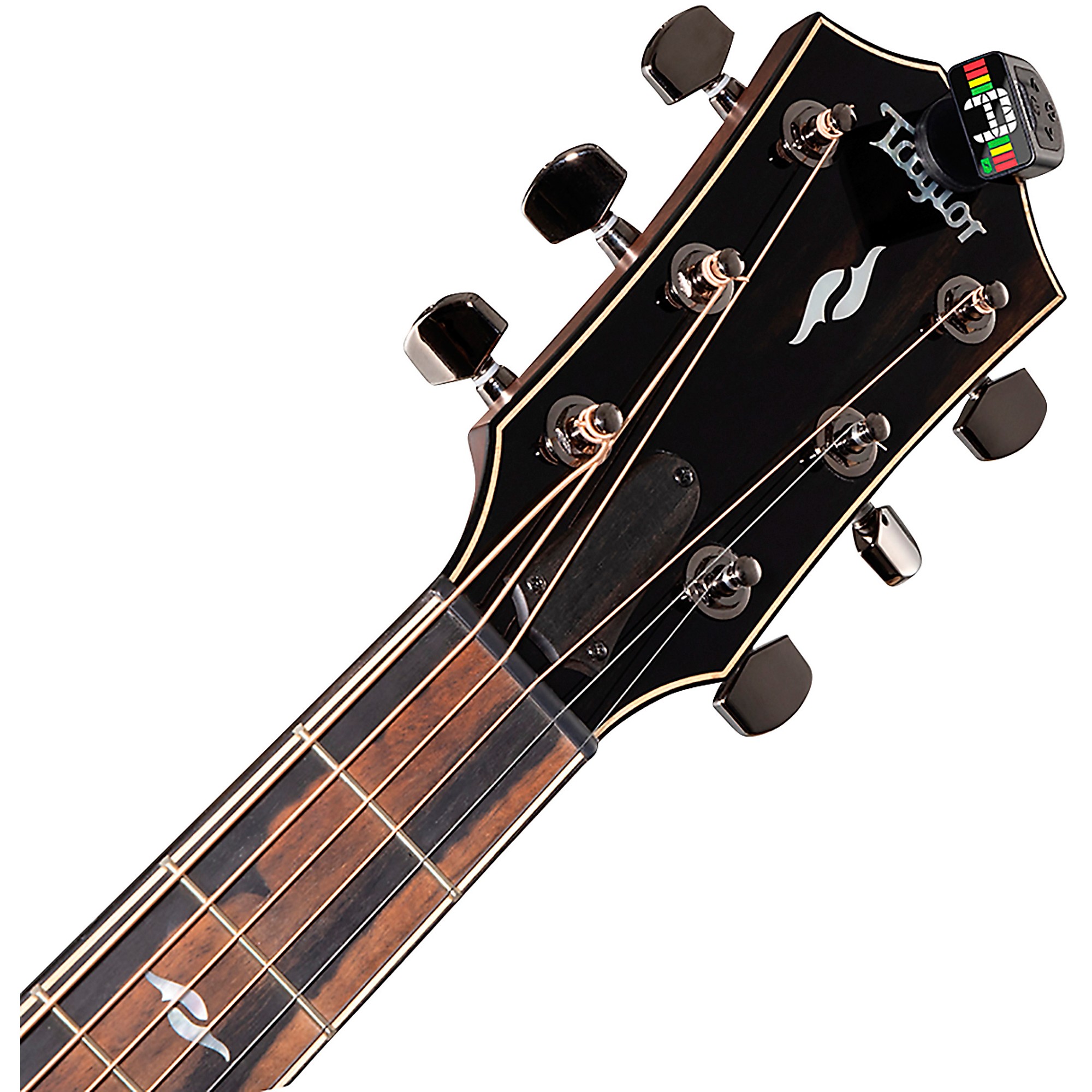 D'Addario Micro Rechargeable Headstock Clip-On Tuner Black