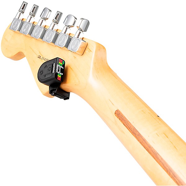 D'Addario Micro Rechargeable Headstock Clip-On Tuner Black