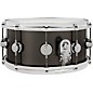 DW Collector's Series Satin Black Over Brass Snare Drum With Die Cast Hoops 14 x 6.5 in. Satin Black Over Brass