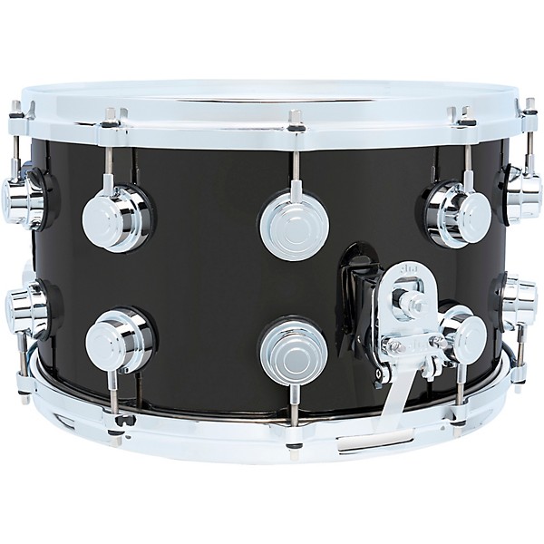 DW Collector's Series Black Nickel Over Brass Snare Drum With Die-Cast Hoops 14 x 8 in. Black Nickel Over Brass