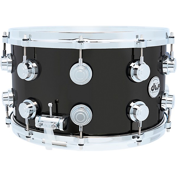 DW Collector's Series Black Nickel Over Brass Snare Drum With Die-Cast Hoops 14 x 8 in. Black Nickel Over Brass