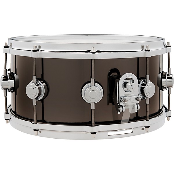 DW Collector's Series Black Nickel Over Brass Snare Drum With Die-Cast Hoops 14 x 6.5 in. Black Nickel Over Brass
