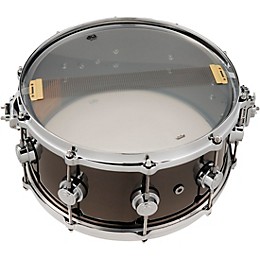 DW Collector's Series Black Nickel Over Brass Snare Drum With Die-Cast Hoops 14 x 6.5 in. Black Nickel Over Brass