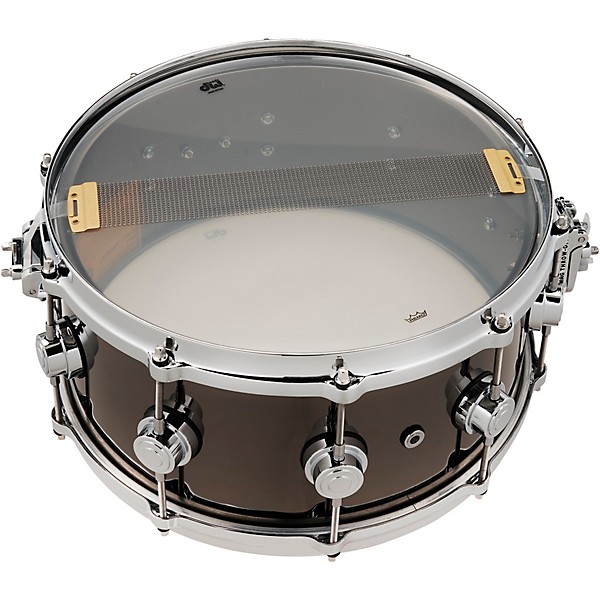 DW Collector's Series Black Nickel Over Brass Snare Drum With Die-Cast Hoops 14 x 6.5 in. Black Nickel Over Brass