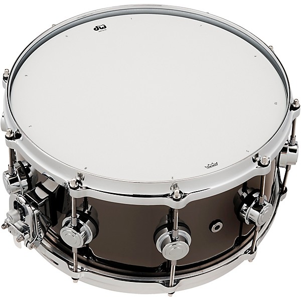 DW Collector's Series Black Nickel Over Brass Snare Drum With Die-Cast Hoops 14 x 6.5 in. Black Nickel Over Brass