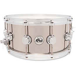 DW Collectors Series Stainless Steel Snare Drum With Die Cast Hoops 14 x 6.5 in. Stainless Steel