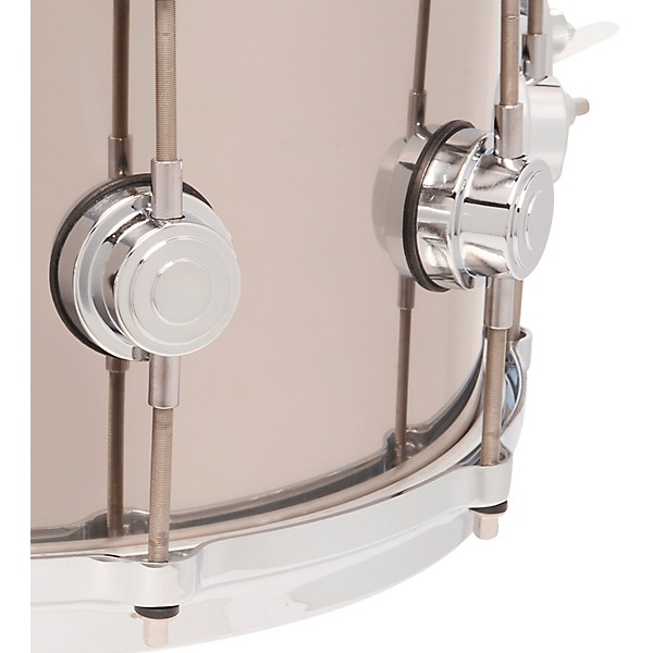 DW Collectors Series Stainless Steel Snare Drum With Die Cast Hoops 14 x 6.5 in. Stainless Steel