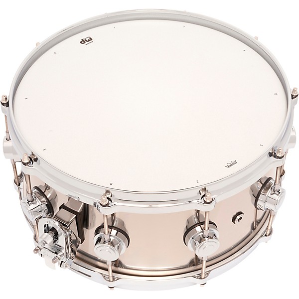 DW Collectors Series Stainless Steel Snare Drum With Die Cast Hoops 14 x 6.5 in. Stainless Steel