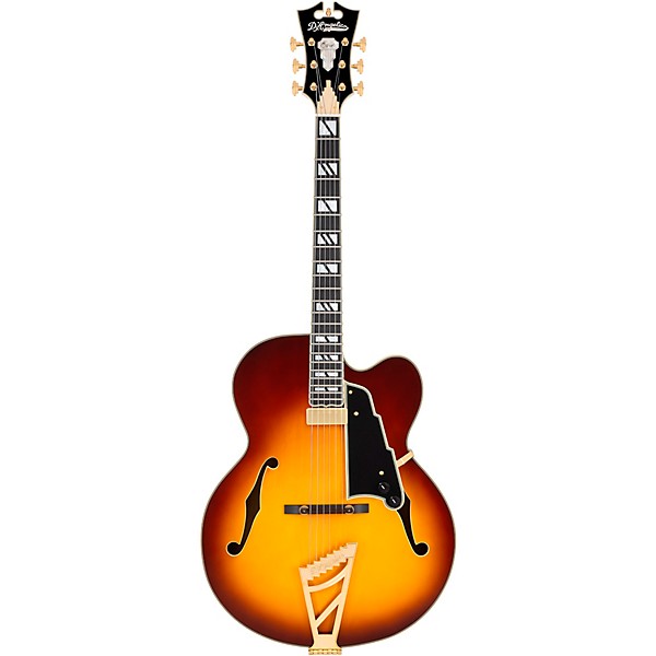 D'Angelico Excel EXL-1 Hollowbody Electric Guitar w/ Seymour Duncan Johnny Smith Mini Humbucker Dark Iced Tea Burst